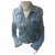 Guess giacca di pelle Blu  ref.141570