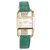 Jaeger Lecoultre Stirrup (footing) In yellow gold Golden Green Exotic leather  ref.141716