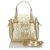 Cartella Fendi in tela trapuntata metallizzata color oro D'oro Pelle Panno  ref.141771