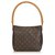 Louis Vuitton Brown Monogram Looping MM Leather Cloth  ref.141931