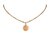 Chanel Pink Round Pendant Necklace White Plastic  ref.142128
