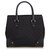 Gucci Black GG Jacquard Tote Bag Leather Cloth  ref.142129