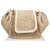 Chanel Bolso de hombro con cadena de ante marrón Castaño Blanco Crudo Suecia Cuero Lana Paño  ref.142152