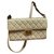 Chanel 2.55 Bege Couro  ref.142298