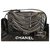 Boy Chanel Handbags Black Silvery Lambskin  ref.142305