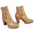 Charles Jourdan boots size 39 Caramel Leather  ref.142381