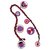 Chanel Necklaces Pink Red Leather Steel Plastic  ref.142410