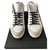 Christian Dior Leather high trainers White  ref.142418