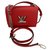 Louis Vuitton Red Twist MM Rot Leder  ref.142517