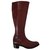 Balenciaga Knee high boots Cognac Leather  ref.142522