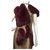 inconnue Burgundy real fox fur scarf with tails attached Dark red  ref.142566
