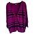 Autre Marque Strickjacke aus Baumwolle Schwarz Violett 3/4 Ärmel Lila - Ansicht 2
