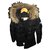 Moncler Coats, Outerwear Black Fur  ref.142717