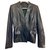 Gucci Jackets Dark grey Leather  ref.143165