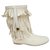 Gucci botas tipo minnetonka tamanho 37 Branco Camurça  ref.143173