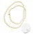 Chanel long necklace White Pearl  ref.143262