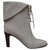 Chloé Ankle Boots Cream Leather Cloth  ref.143528