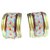 Hermès Enamel earrings Coral Metal  ref.143624