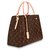 Louis Vuitton Montaigne MM Brown Leather  ref.143753
