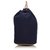 Hermès Bleu Canevas Polochon Mimile Cuir Toile Tissu Marron Marron clair Bleu Marine  ref.143759