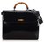 Gucci Black Bamboo Leather Briefcase Wood  ref.143788