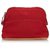Hermès Hermes Red Bolide Trousse de Voyage Roja Cuero Lienzo Paño  ref.143808