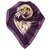 Pañuelo de seda estampado morado Gucci Multicolor Púrpura Paño  ref.143958