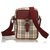 Burberry Brown House Check Canvas Crossbody Bag Multiple colors Beige Leather Cloth Cloth  ref.143971