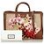 Cartella Gucci Brown Bamboo Needlepoint Canvas - vista 11