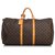 Louis Vuitton Keepall Monogram Brown 60 Cuir Toile Marron  ref.144009