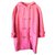 Sublime dufflecoat coat Céline Pink Golden Wool  ref.144181