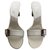 Christian Dior Heeled mules White Leather  ref.144226