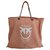 Pinko Handbags Brown Silvery Leather Cotton Metal  ref.144265