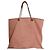 Borsa Tote Pinko Barrito in Tela Rosa Marrone Argento - vista 2
