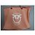 Borsa Tote Pinko Barrito in Tela Rosa Marrone Argento - vista 4