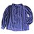 Blusa de seda Yves Saint Laurent Roxo  ref.144369