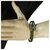 Hermès Hermes Tournis Tresse Armband aus grünem Swift Kalbsleder mit Palladiumbeschlägen  ref.144415