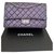 Chanel Purple Leather  ref.144418