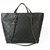 Chanel Extra Grande Tote Preto Selvagem Stitch 2 Way Tote Bag Gunmetal CC Hardware Couro  ref.144605