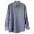 Yves Saint Laurent Shirts Blue Cotton Polyester  ref.144683