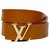 Louis Vuitton Cinturones Castaño Cuero  ref.144686