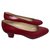 Minelli Heels Red Leather  ref.144706