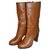 Chloé CHLOE Bohemian chic high heel boots Light brown Leather  ref.144747