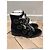 Stivaletti Givenchy con cinturini in velluto blu scuro - vista 5