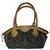 Tivoli Louis Vuitton handbag Dark brown Leather  ref.144783