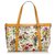 Gucci White Flora Canvas Abbey Tote Bag Multiple colors Cream Leather Cloth Cloth  ref.144823