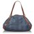 Gucci Blue GG Denim Pelham Tote Bag Brown Leather Cloth  ref.144833
