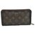 Louis Vuitton Zippy Wallet Toile Marron  ref.145104
