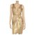 Alice by Temperley Goldenes Kleid Polyester Elasthan  ref.145124