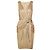 Vestido dourado com drapeado e cinto Alice by Temperley - vista 3